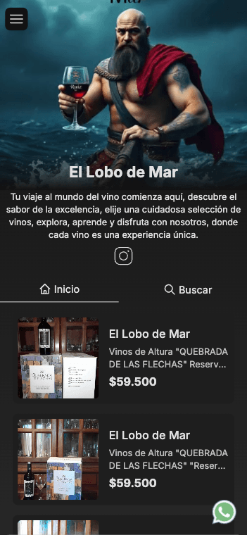 Ejemplo de tienda lobo