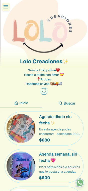 Ejemplo de tienda lolo